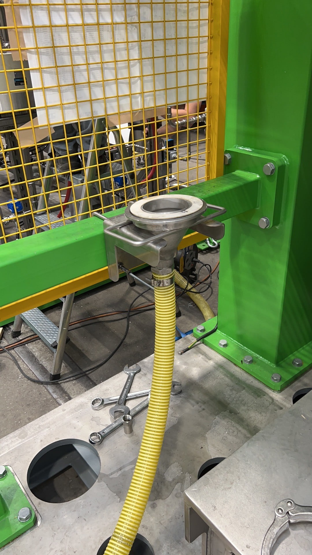 Waschmaschine during commissioning