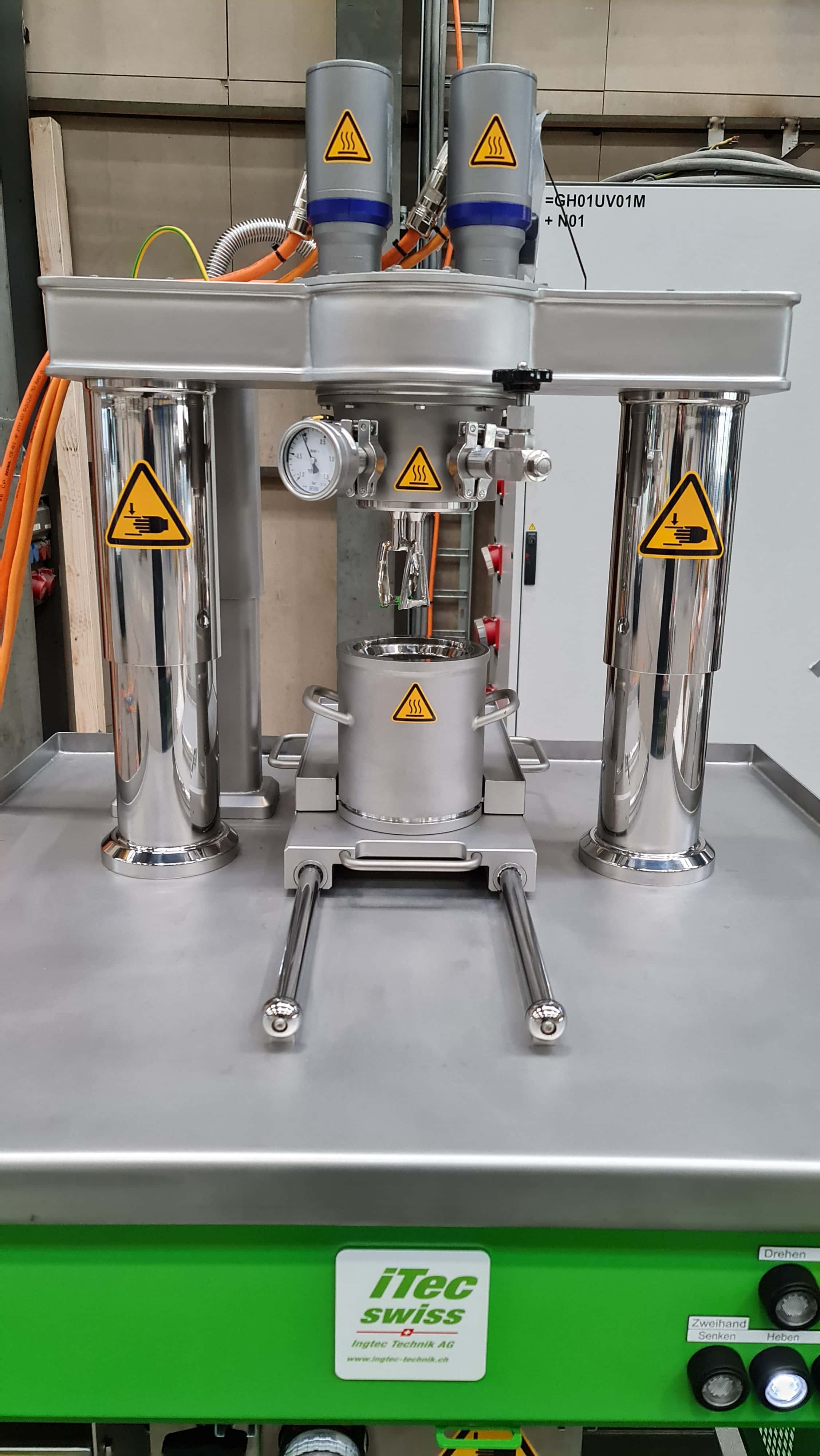 Kneader cooling section